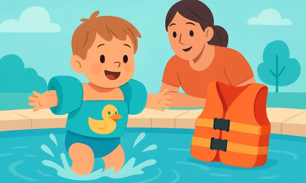 Cartoon illustration: Are Puddle Jumpers Safe?