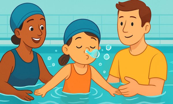 Cartoon illustration: Bubbles Through the Nose