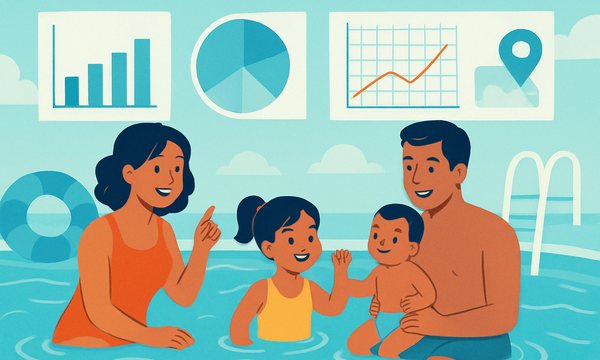 Cartoon illustration: Drowning Statistics & Facts for Parents