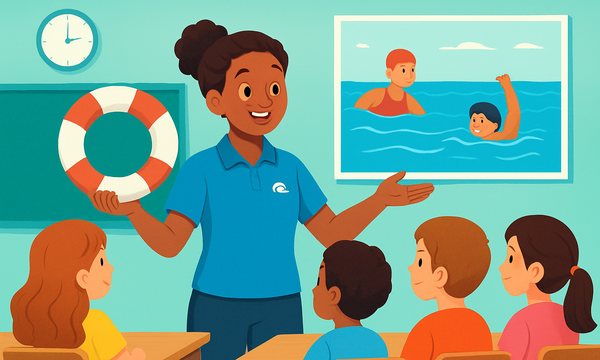 Cartoon illustration: Free Water Safety Presentations