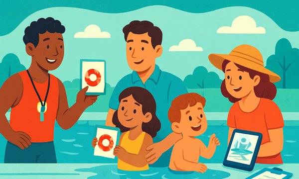 Cartoon illustration: Free Water Safety Resources for Your Community