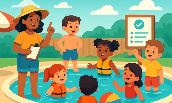 Cartoon illustration: Pool Party Safety Tips for Parents (2026 Guide)