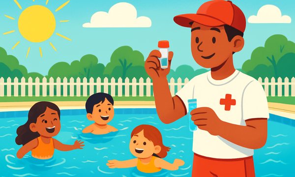 Cartoon illustration: Recreational Water Illness
