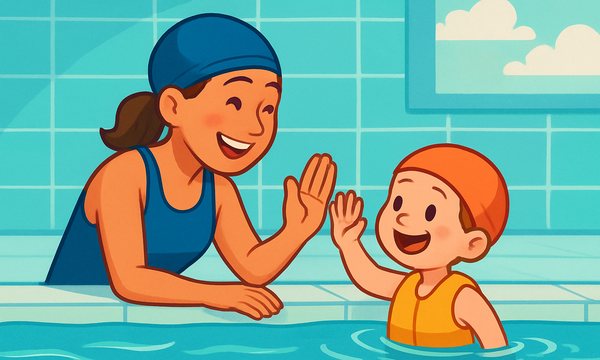 Cartoon illustration: Why Your Child’s Swim Instructor Keeps Changing