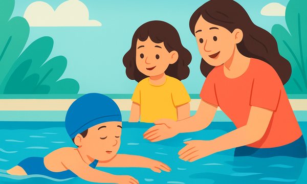 Cartoon illustration: How Quickly Do Survival Swim Skills Fade? The Retention Problem Explained