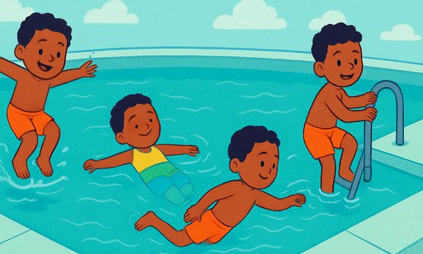 Cartoon illustration: Water Competency Skills Checklist